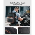 thumbnail image 3 of KFFKFF Tool Backpack with 49 Pockets, Durable Storage Organizer for Tools, Work Bag with Laptop Slot and Reinforced Base, Ideal for Electricians and Repair Technicians, 3 of 9