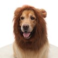thumbnail image 1 of Lion Mane Wig for Dogs with Realistic Ears | Adjustable Button & Elastic Drawstring | Faux Feather Costume for Medium to Large Pets, 1 of 3