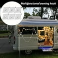 thumbnail image 7 of New 6-pack Car Awning Hooks Piping Rail Eyelet Awning Installation Tool Canopy Piping Band Camping Hook Rack Awning Rail Stopper, 7 of 7