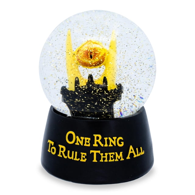 Bola de nieve El ojo de Sauron del Señor de los Anillos iluminado