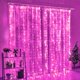 thumbnail image 3 of Cortina de guirnalda de 3/4/6 m para habitación, boda, 2024, luces navideñas, decoraciones, cortinas para el hogar, luces LED decorativas, luces de hadas, 3 of 5