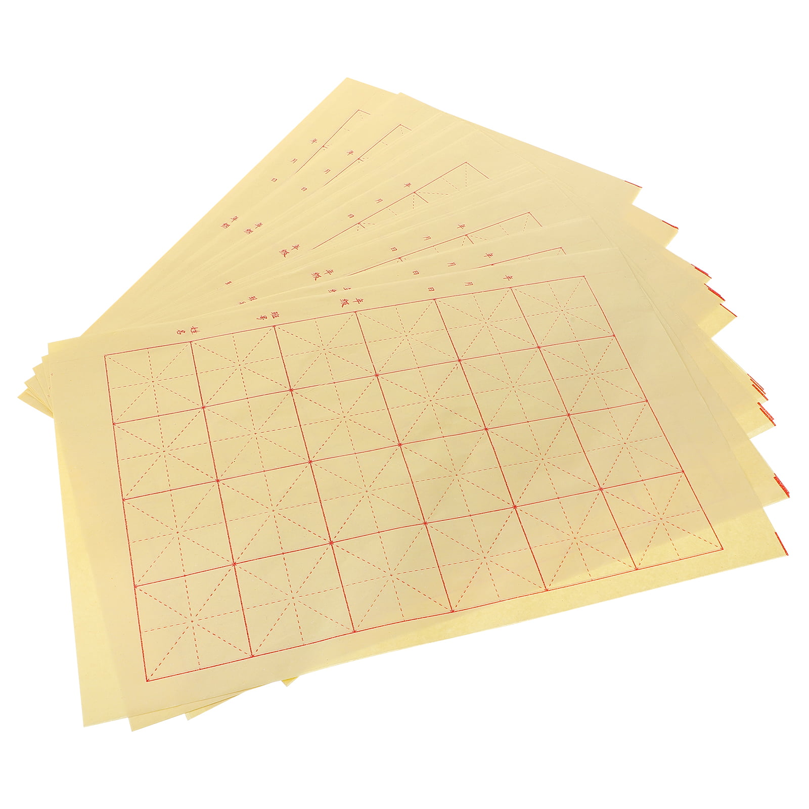 Chinese Heart Sutra Calligraphy Paper Papel Arroz Colorful Xuan