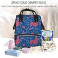 thumbnail image 5 of Daiia Chicken and Rooster Large Capacity Baby Bag Waterproof Stylish Diaper Bag Mummy Backpack Adjustable Straps Diaper BagBaby Essentials Bag, 5 of 6