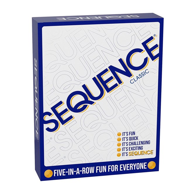 Versión en inglés del juego de SECUENCIA, laberinto de secuencia, juego de mesa de backgammon elegante, juego de cartas informal para fiesta, ajedrez