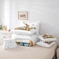 thumbnail image 5 of Feelyou Rustic Rabbit Animal Bedding Comforter Set 7 Pieces for Kids, Happy Easter Full Bedding Set, Butterfly Flower Eggs Reversible Fitted Sheet Flat Sheet, Ultra Soft Bedroom Decor, 5 of 7