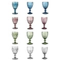 thumbnail image 6 of AOOOWER Wine Glass Colored Goblet Vintage Pattern Embossed Goblets for Party Wedding, 6 of 18