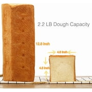 Donepart 13 Inch Pullman Loaf Pan with Lid, Non-Stick Sandwich Bread Pan for Homemade Baking, 2.2 LBS Carbon Steel Bread Loaf Pan