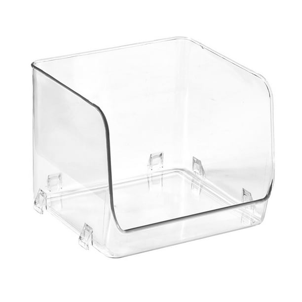 Caja de almacenamiento multifuncional Jadeshay Vitrina de cosméticos Plástico apilable transparente