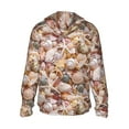 thumbnail image 3 of Fotbe Colorful Seashells Men's Women's UPF 50+ Sun Protection Jacket Hooded Cooling Shirt with Pockets Hiking Outdoor Performance-3X-Large, 3 of 9