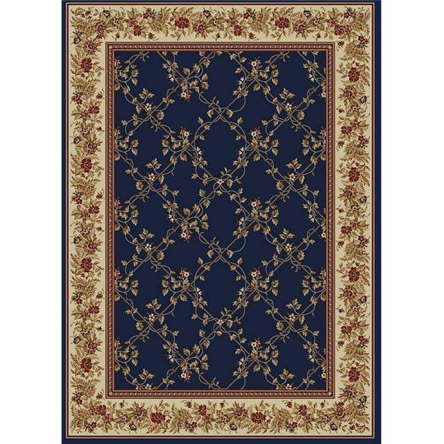 Radici 1590-4003-NAVY Tapis Como 7 Pi.9 x 11 Pi - Marine