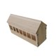 thumbnail image 3 of Comedero para palomas con ranura, dispensador de comida para aves de corral, cuenco para alimentación de aves. 40 centímetros, 3 of 9