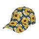 thumbnail image 1 of Fotbe Sunflowers Gorro Clásico de Béisbol, Gorra Ajustable con Broche Snapback, Gorro de Exterior de Algodón Suave, 1 of 6