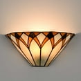 thumbnail image 7 of Tiffany Style Wall Sconce Stained Glass Flush Wall Light Fixture for Bedroom Hallway Staircase, 7 of 7