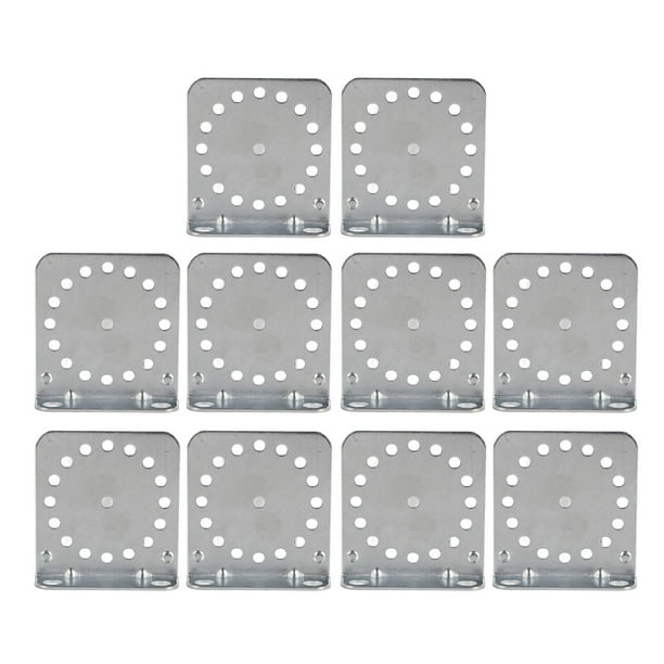 10 Pcs Angle Bracket Galvanized Angle Holder Corner Brace for Electric