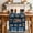 Blue, variant on Brown Giraffe Table Runner 36 Inches, Wildlife Animals Vintage Geometric Bed Runner Dresser Scarves Tabletop for Indoor Outdoor Parties/Ceremony/Banquet, 13"x 36"