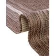thumbnail image 7 of Unique Loom Outdoor Border Collection Area Rug - Soft Border (2' x 6' 1" Runner Brown/Ivory), 7 of 7