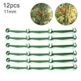 thumbnail image 2 of MesaSe Connector Reusable Plant Connecting Buckle 11/16Mm Arms Green 12Pcs Climbing Plants Adjustable Expandable Stakes, 2 of 11