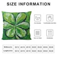 thumbnail image 5 of SHANXI St.Patricks Day Pillow Covers , Good Luck Decorations Holiday Spring Decorative Pillow Case Decor for Sofa Couch 24x24in, 5 of 5