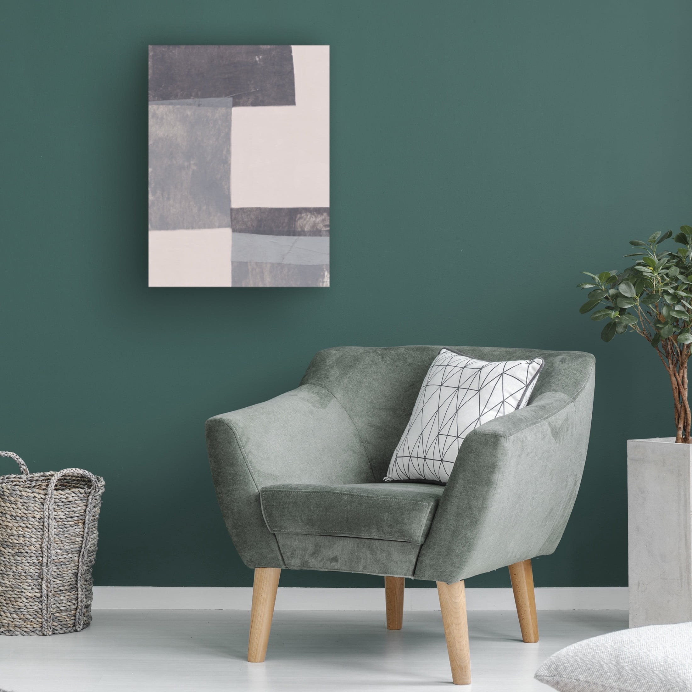 Trademark Fine Art Alisa Galitsyna Gray Blocks 1 Canvas Wall Art