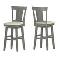 thumbnail image 5 of Weston Home Sheena Bar Stool with Swivel, Antique Grey, 5 of 5