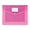 Pink, variant on Plastic Expanding File Folders,Transparent Envelopes with Snap Closure and Label Pocket,No Dividers,Heavy-Duty Plastic File Folder Organizer,A4 File Folder Organizer Holder for Document,Black