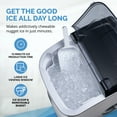 thumbnail image 3 of Newair 26 lbs. Nugget Countertop Ice Maker with Soft Chewable Pebble Ice in Stainless Steel, 3 of 18