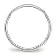 thumbnail image 2 of 10KW 2mm Half Round Band Size 7 in 10k White Gold, 2 of 3