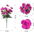 thumbnail image 7 of Artificial Flowers for Outdoors, 6 Bundles Fake Outdoor Hibiscus Flowers UV Resistant, Realistic Artificial Plants for Decoration, Fake Flowers for Front Porch Patio Outdoor Spring Decor, 7 of 7