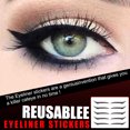 thumbnail image 4 of Eyeliner Sticker Reusable Eyeliner Stickers Reusable Eyeliner Sticke You Can Get 5pair/10pc Gray, 4 of 6