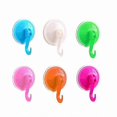 thumbnail image 1 of 6-Pack Heavy-Duty Suction Cup Hooks for Smooth Surfaces, 1 of 4