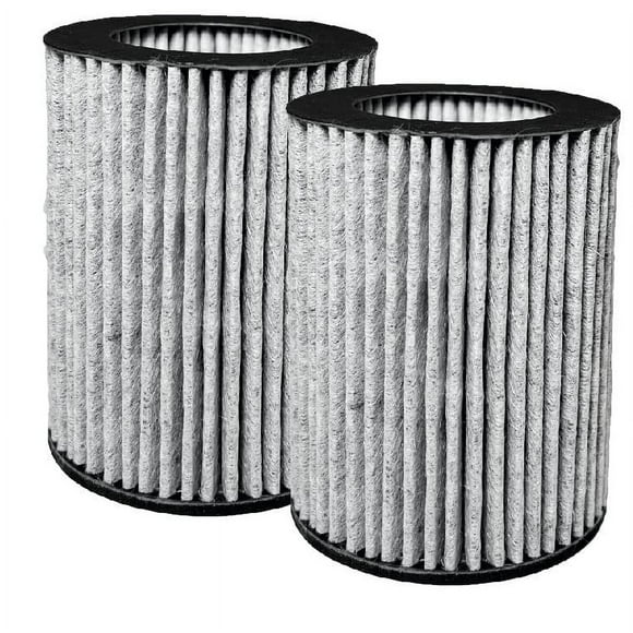Nispira 2-en-1 AM-1A HEPA con reemplazo de filtro de carbono activado para los tres Musketeers III M Mini Purificador de aire portátil para el escritorio de automóviles, 2 paquete Nispira AM1A2