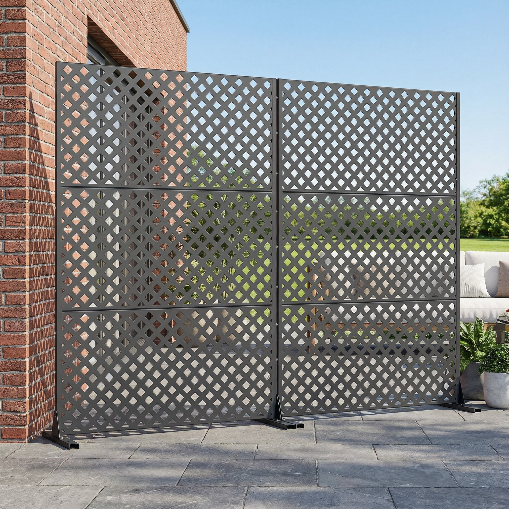 Metal Privacy Screen Fence Panel with Stylish Pattern