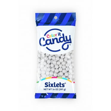 Color It Candy White Decorative Candy Buffet Sixlets, 14 oz
