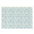 thumbnail image 1 of Flower Cutting Board, Field Flowers Ornate Sunshines Blooms Vacation Swirl Design, Decorative Tempered Glass Cutting and Serving Board, Large Size, Blue Reseda Green, by Ambesonne, 1 of 1