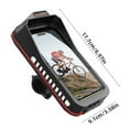 thumbnail image 5 of Hyasfey Bike Phone Holder with Sun-Visor Rain Cover Waterproof Sensitive Touch Screen Motorcycle Bicycle Handlebar Cell Phone Mount Bicycle Accessories, 5 of 7