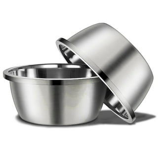 Podinor Large Dog Water Bowl 2 Pack, 170oz Stainless Steel Extra Large Dog  Food Bowl for Big Giant Dogs
