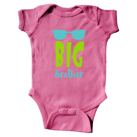 

Inktastic Big Brother Sunglasses Family - Blue Green Gift Baby Boy Bodysuit