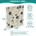 thumbnail image 3 of FORMRS 3 Ring Binder 1.5 inch with Pockets Set of 2 Clip Board 200 Sheets Capacity, Small Black Flowers, 3 of 8