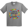 thumbnail image 3 of Inktastic I Love My Brother Autism Awareness Youth T-Shirt, 3 of 5