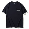 thumbnail image 3 of JXMVOJ Summer Men's Short Sleeve Round Neck T-Shirt Color Blocked Contrast Lines Soft Breathable Polyester Rayon Spandex Blend Casual Daily Beach Gathering Outdoor Activities, 3 of 3