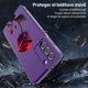 thumbnail image 5 of Threehao Funda para Samsung Galaxy S21 FE Case Uso Rudo, Ultra Delgado Flexible Silicona Púrpura Car, 5 of 5