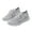 Grey, variant on huanledash Women Casual Walking Sneakers Lace Up Soft Shoes Mesh Breathable Shoes Trainers