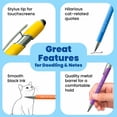 thumbnail image 5 of Funny Cat Lover Gift Pen Set, 5-Piece Pen Set with Stylus Tip, Gift for Cat Parents, Friends and Co-Workers, 5 of 6