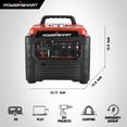 thumbnail image 3 of PowerSmart 1500W Gas Inverter Generator with Recoil Start: Portable & Quiet Solution for Camping & Home, 3 of 7