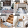 thumbnail image 6 of Summer Coastal Coral Door Mat&nbsp;Indoor Outdoor Entrance, Non Slip Rug for Kitchen Bathroom Entryway Rug, Blue Ocean Conch Shell Blue Washable Doormat Floor Mat for Office Home Decor 24x36 Inch, 6 of 8