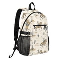 thumbnail image 2 of JIALIOU 14" Laptop Backpack Waterproof Airline Approved Stylish Casual Daypack for Travel Business College Work, Cactus Cowboy Horse, 2 of 8
