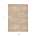 thumbnail image 3 of 8' X 10' Coral And Salmon Abstract Washable Indoor Outdoor Area Rug, 3 of 5