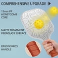 thumbnail image 2 of Pickleball Paddles Set Of 2, Fiberglass Surface, Adventure Map Print, 4 Balls & Bag, 2 of 5