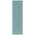 thumbnail image 3 of SAFAVIEH Braided Gino Distressed Machine Washable Reversible Runner Rug, Teal/Green, 2'3" x 18', 3 of 5