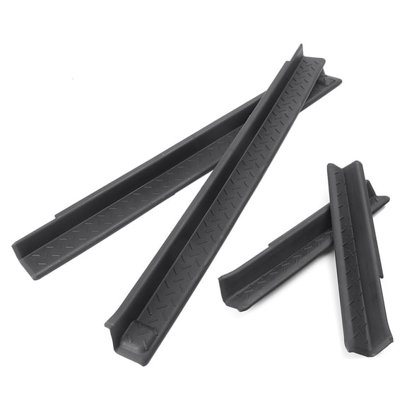 NS Highlander Door Entry Guards Sill Scuff Cover Panel Step Protector Door Entry Sill Scuff Guards W/3M self-adhesive tape 4pcs Black for Jeep Wrangler 4 door 2007-2017